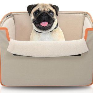 Copilot Travel Collapsible Pet Booster Car Seat Box Plush Fleece Cover 20lb Dogs